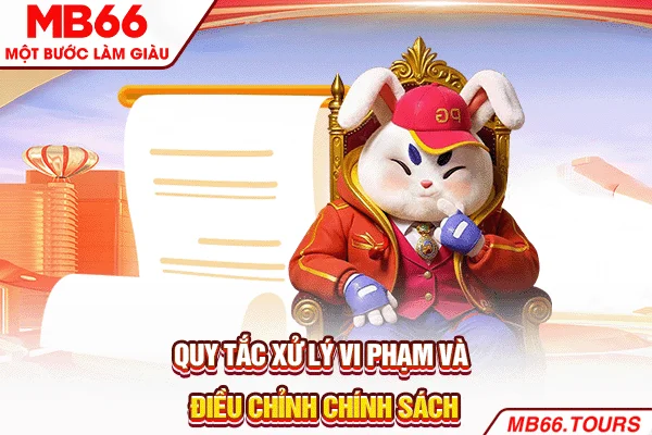 Quy tắc xử lý vi phạm và điều chỉnh chính sách Quy tắc xử lý vi phạm và điều chỉnh chính sách